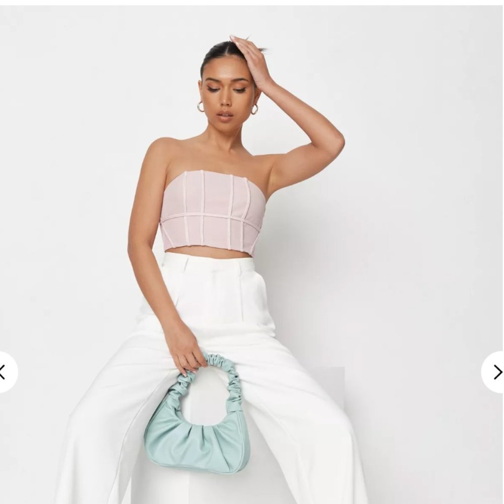 Missguided Pink Braid Detail Corset - Picture 2 of 2